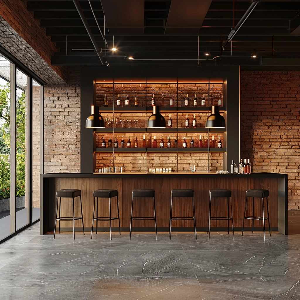 Rustic Industrial Bar Design Inspiration