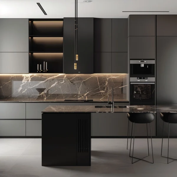 Contemporary Marble Kitchen