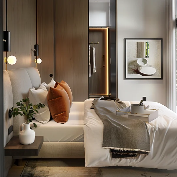 Cozy Wood Accents Bedroom