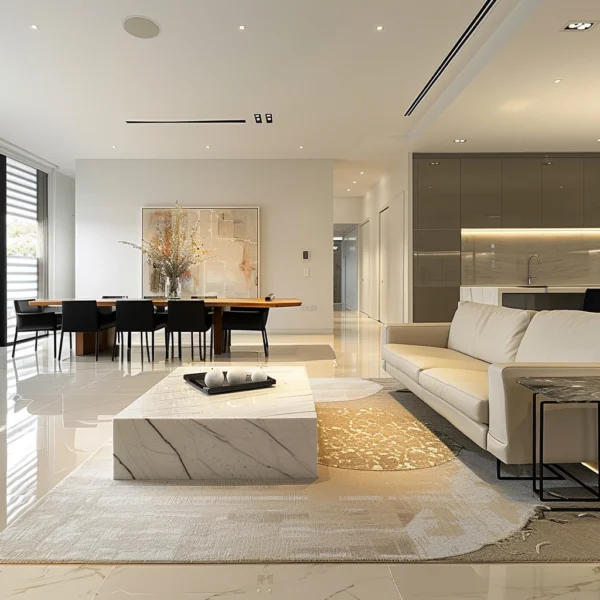 Elegant Open Concept Living Space