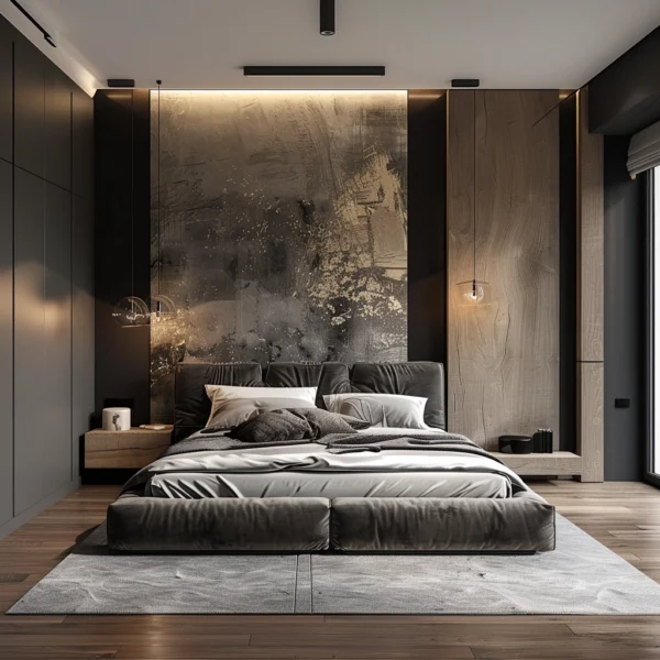 Luxurious Dark Bedroom