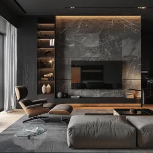 Modern Monochrome Living Room