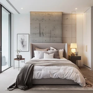 Modern Textured Bedroom
