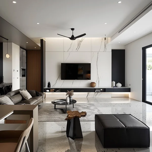 Spacious and Elegant Living Room