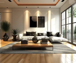 Sunlit Contemporary Living Room