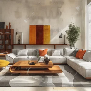 Warm Tones Living Room Decor