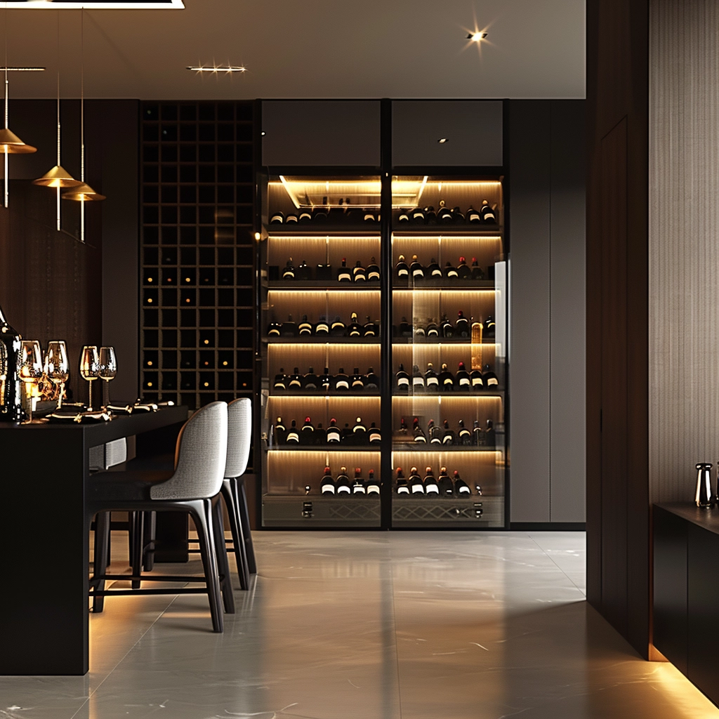 Elegant Wine Cellar Bar Design Inspiration
