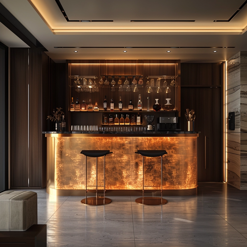 Luxurious Golden Bar