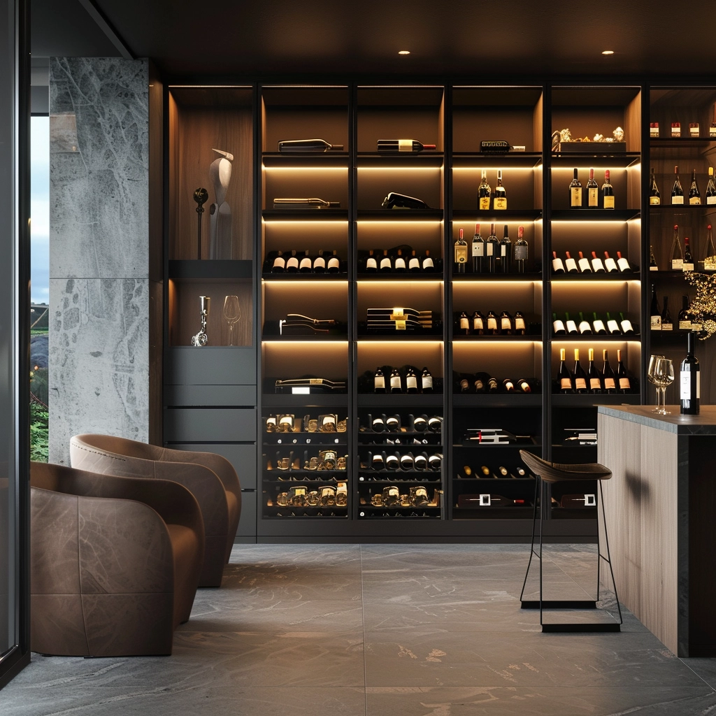 Luxurious Home Wine Cellar