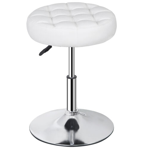 Vanity stool Adjustable Height 360° Swivel PU Leather Makeup Ottoman Stool Chair